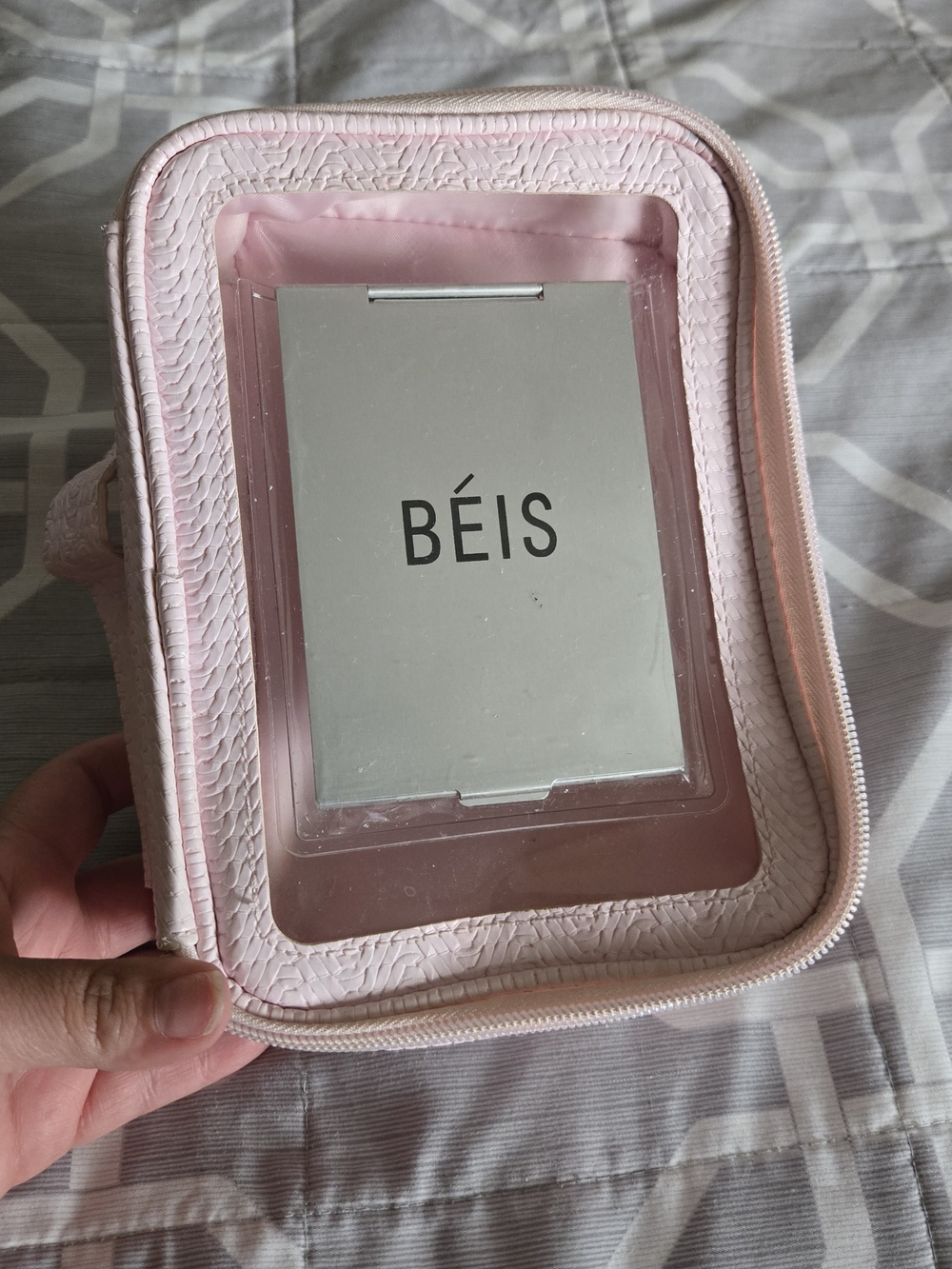 Béis Pink Travel Cosmetic Case